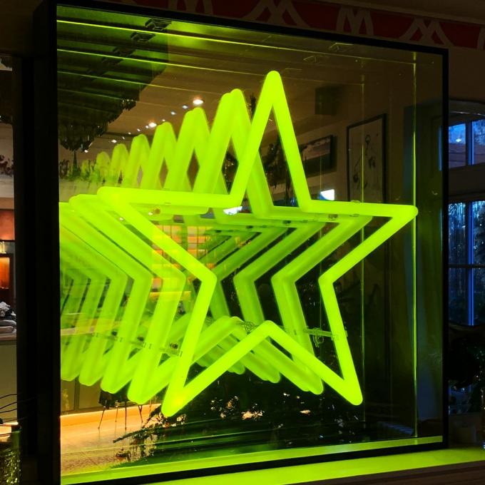 Tempered Glass Acrylic 3D Mirror Infinity Effect 3D LED Mirror with 12V ...