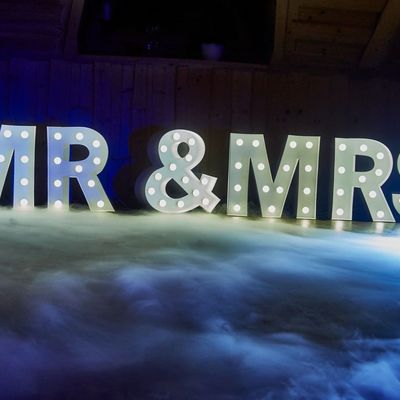 Stainless Steel LED Light Up Letters for English Alphabet Home Decor Party Grand Words