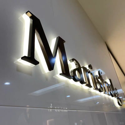 Customized Led Letter Signage 3D Metal Stainless Steel Store Front Sign Business Logo Channel Letter