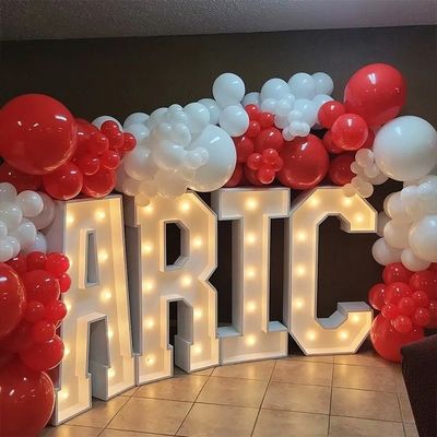 Stainless Steel LED Marquee Love Letters for Wedding Decor Lights Perfect Addition