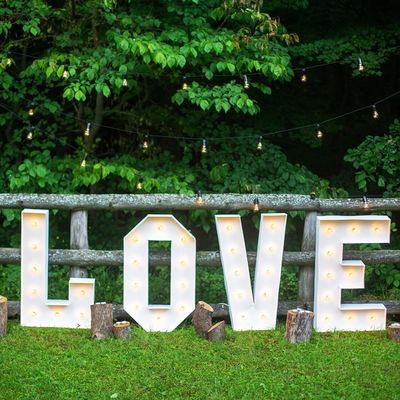 Stainless Steel LED Light Up Letters for English Alphabet Home Decor Party Grand Words
