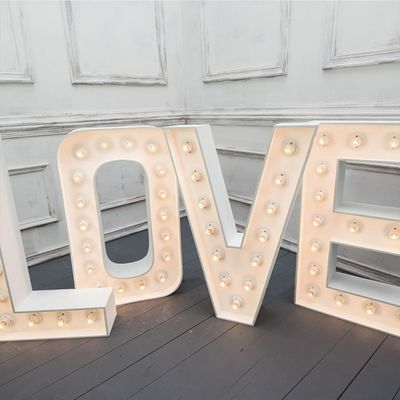 Stainless Steel LED Light Up Letters for English Alphabet Home Decor Party Grand Words