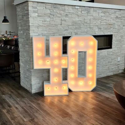 Customized Big Wedding Letters 12V Input Voltage Party Marquee Decoration with Lights