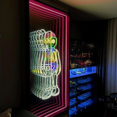 35C Modern Nordic Luxury Rgb Home Smart Infinite Magic Mirror Round 3d Infinity Mirror