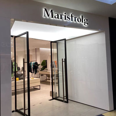 Customized Led Letter Signage 3D Metal Stainless Steel Store Front Sign Business Logo Channel Letter