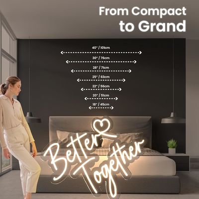 Advertising Board Custom Logo Neon Light Wedding Sign LED Strips Snow Business Logo